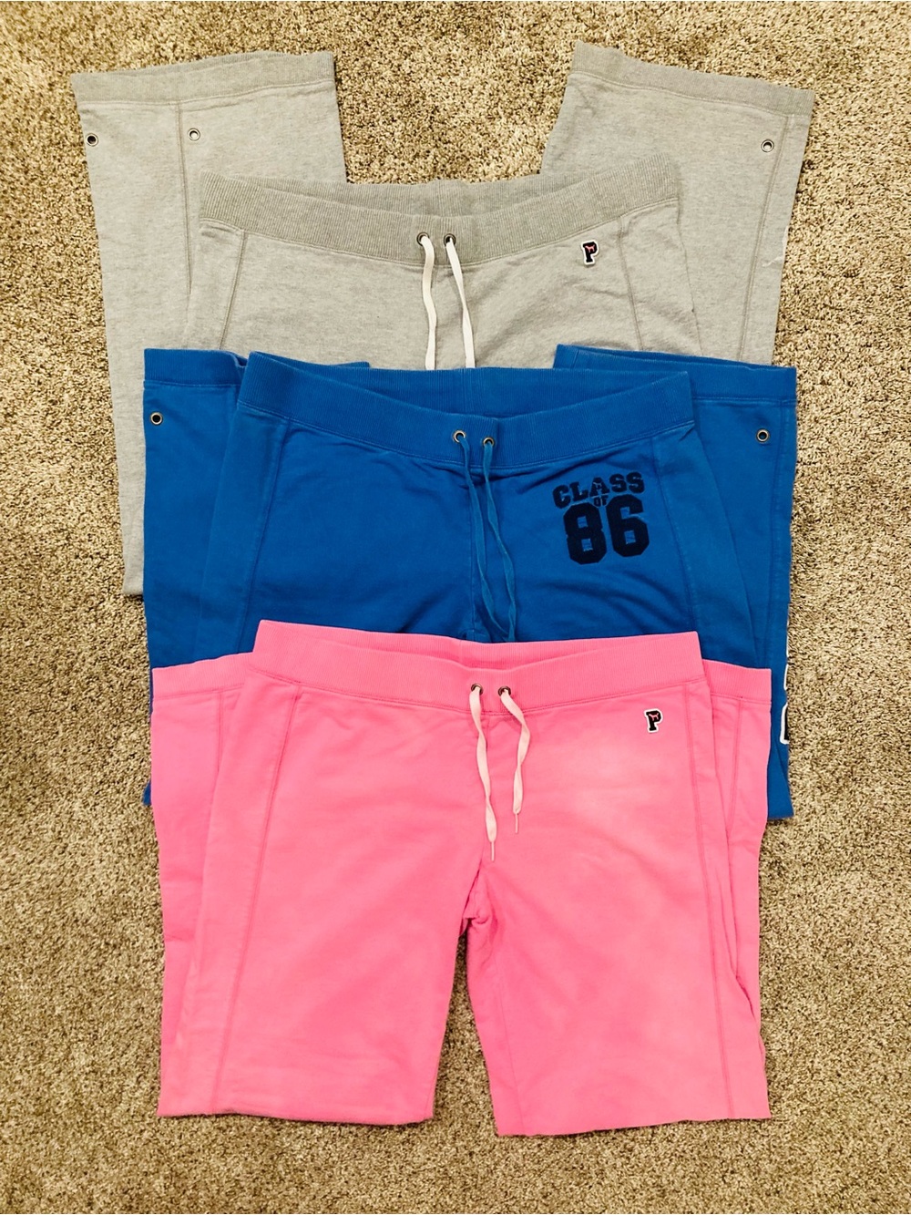 ✨VS PINK Bundle-✨3 Wide-Leg PINK Sweatpants + Bonus Gift - Picture 2 of 15